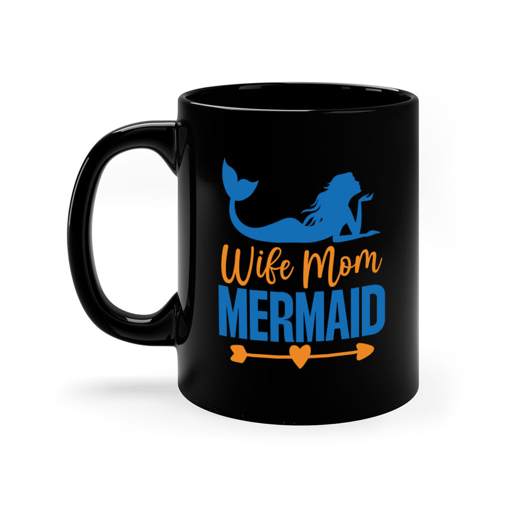 Wife Mom Mermaid 673#- mermaid-Mug / Coffee Cup