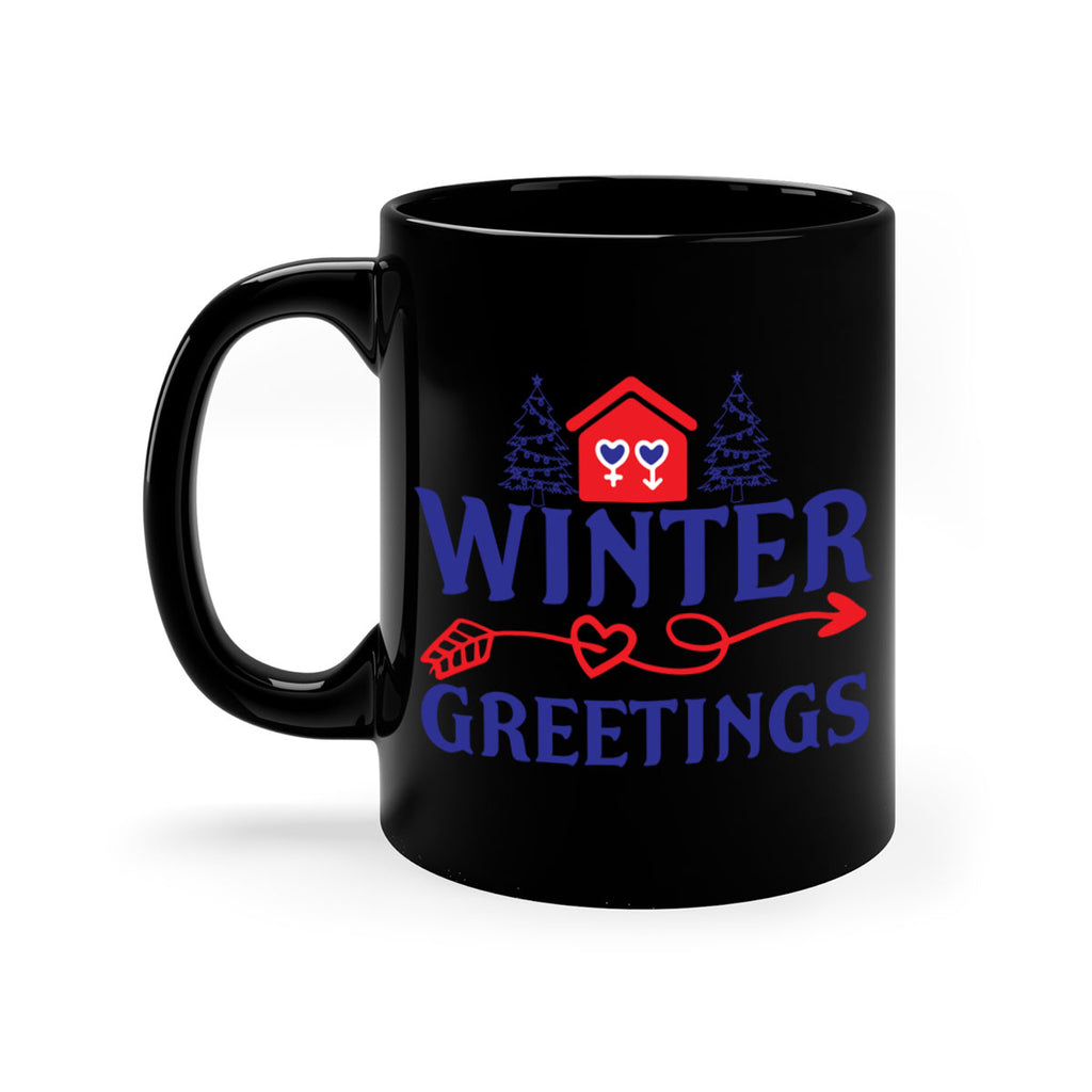 Winter Greetings 551#- winter-Mug / Coffee Cup