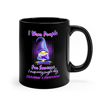 Alzheimers Awareness Products I Wear Purple Ribbon Gnome 22#- alzheimers-Mug / Coffee Cup