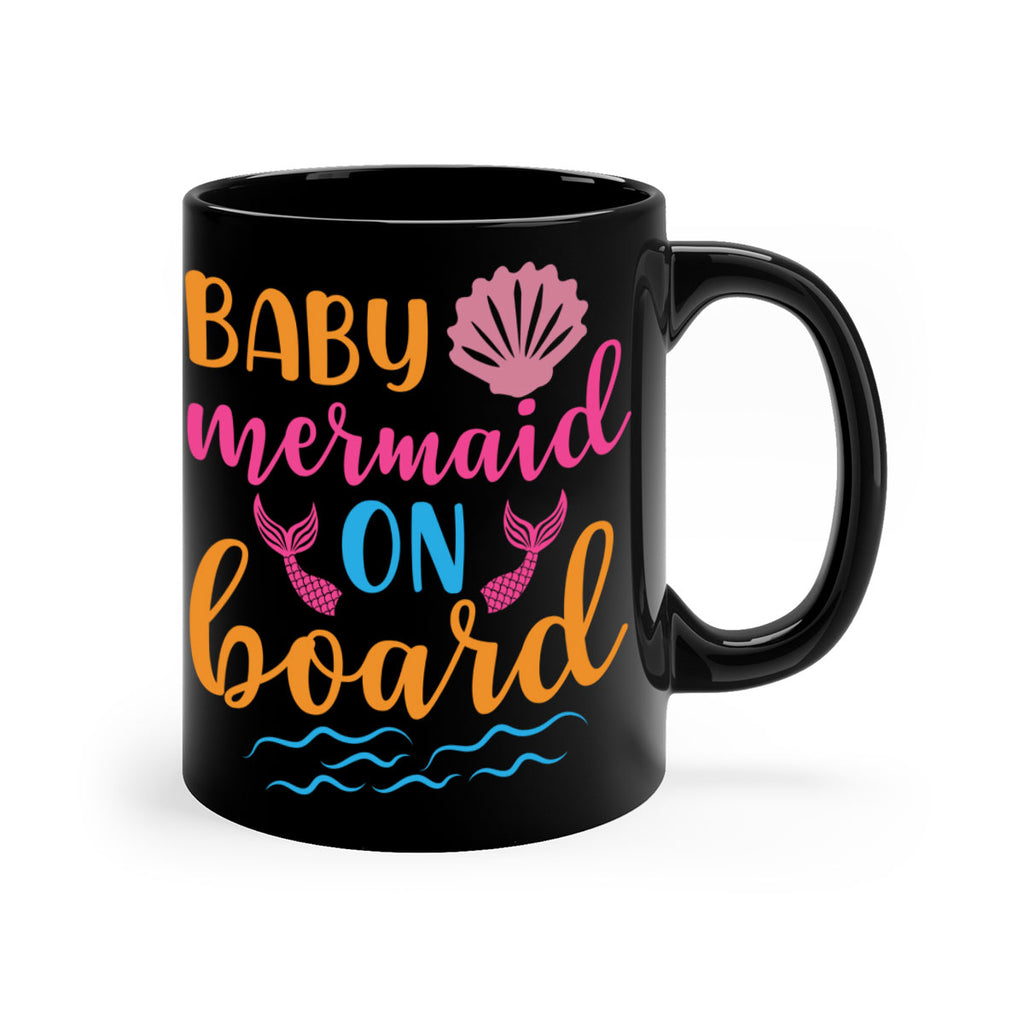 Baby Mermaid On Board 39#- mermaid-Mug / Coffee Cup