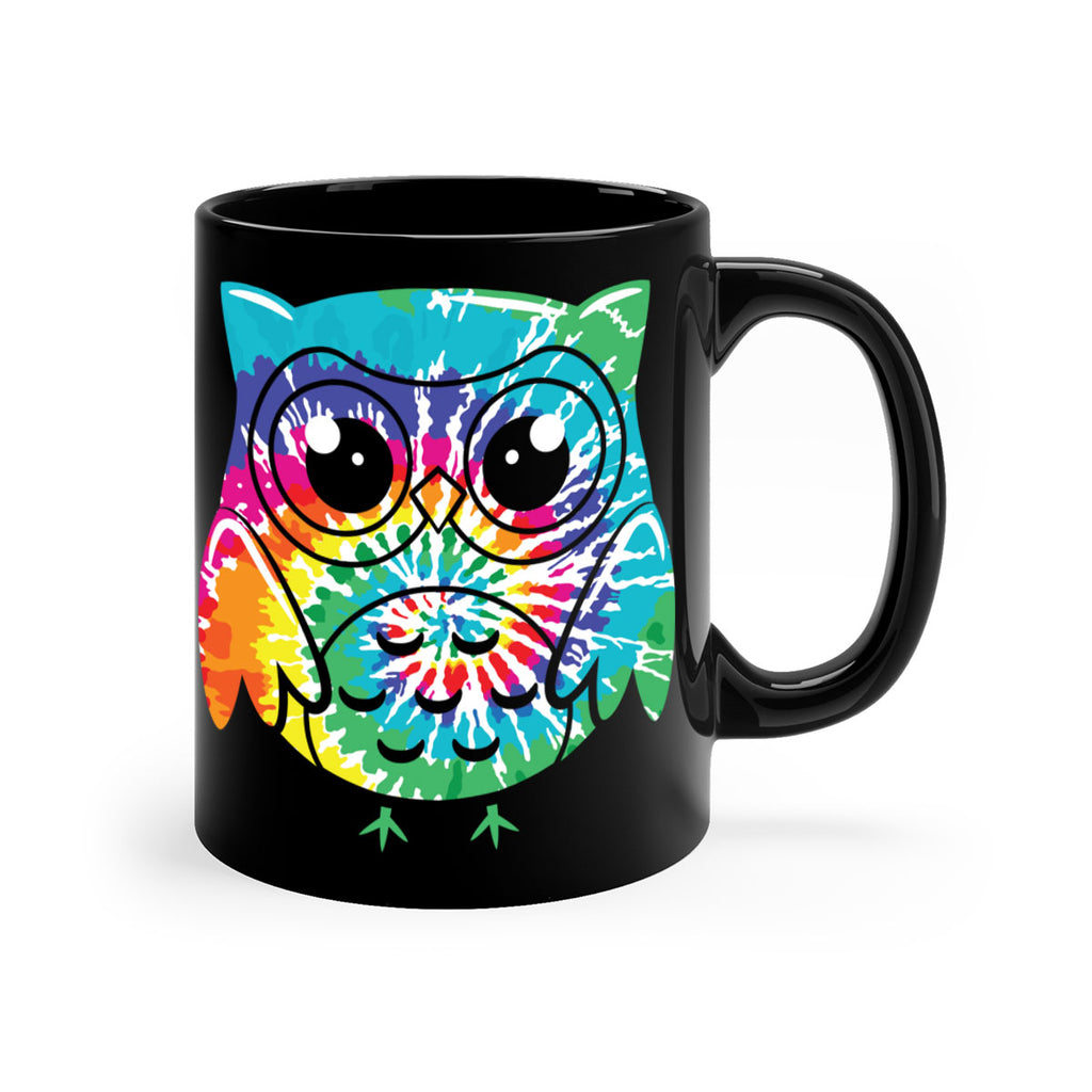 Graphic Owl Tiedye A TurtleRabbit 8#- owl-Mug / Coffee Cup