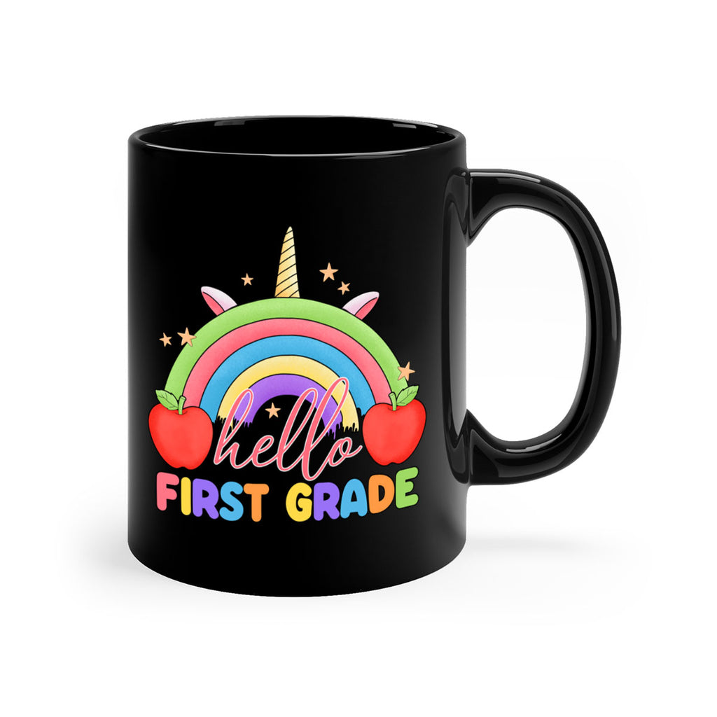 Hello 1st Grade Unicorn Rainbow 12#- First Grade-Mug / Coffee Cup
