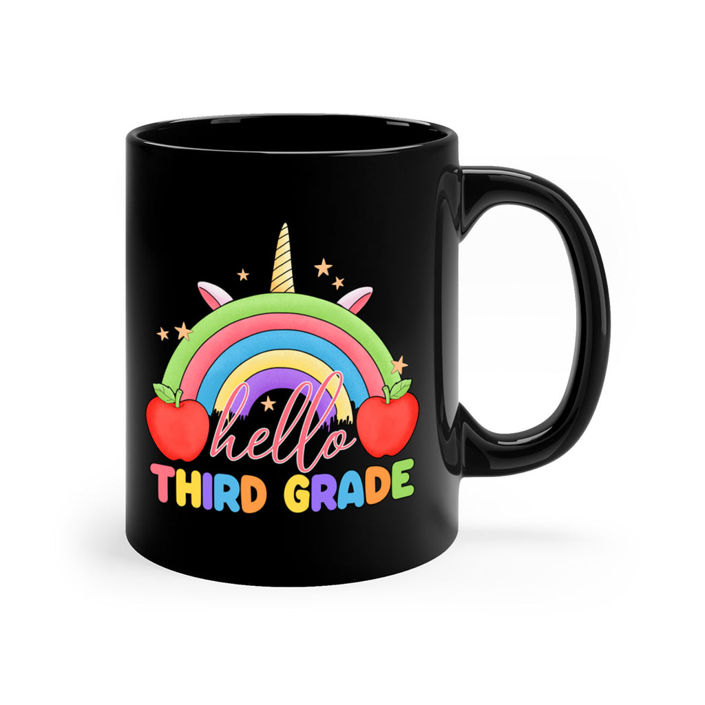 Hello 3rd Grade Unicorn Rainbow 13#- Third Grade-Mug / Coffee Cup
