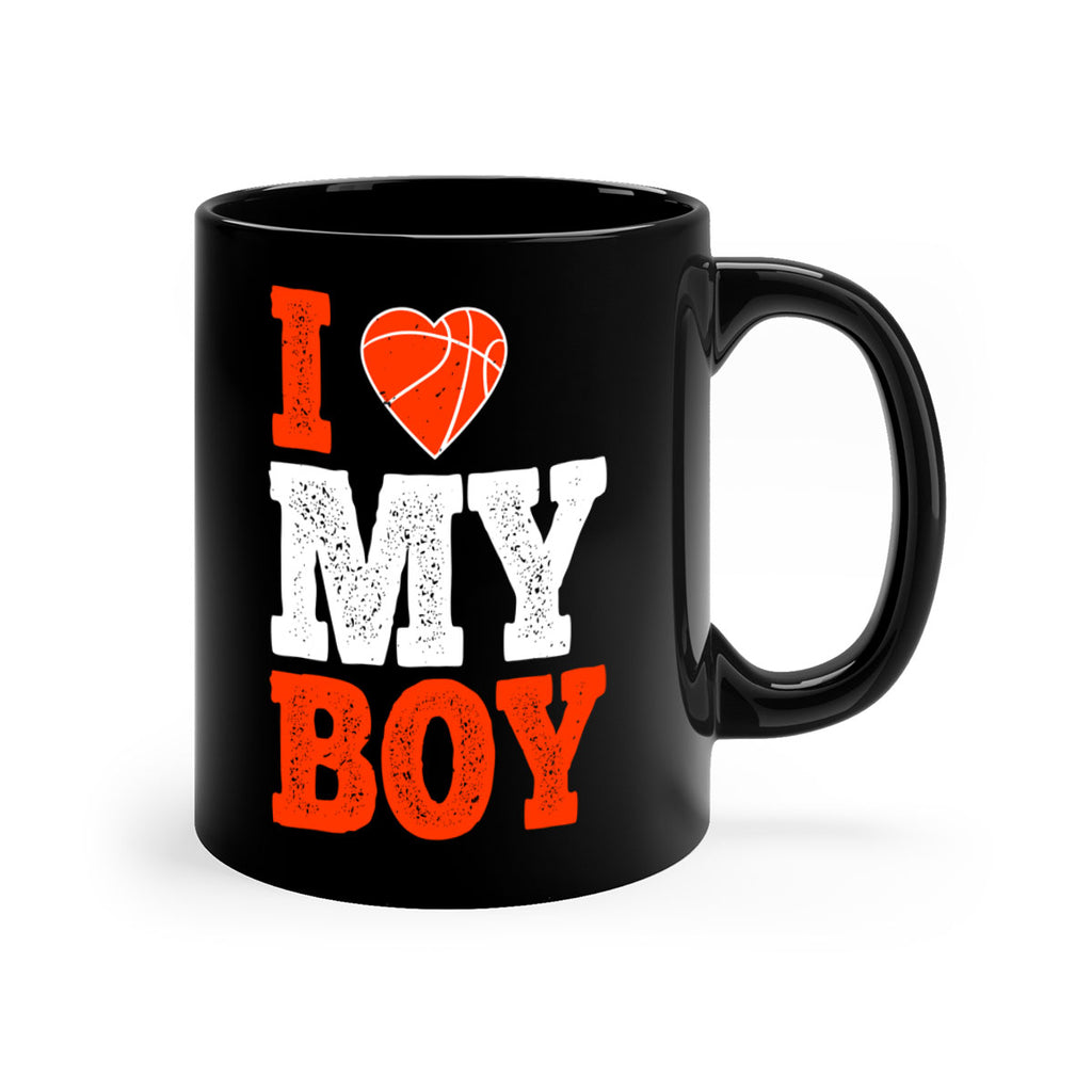I love my boy 1108#- basketball-Mug / Coffee Cup