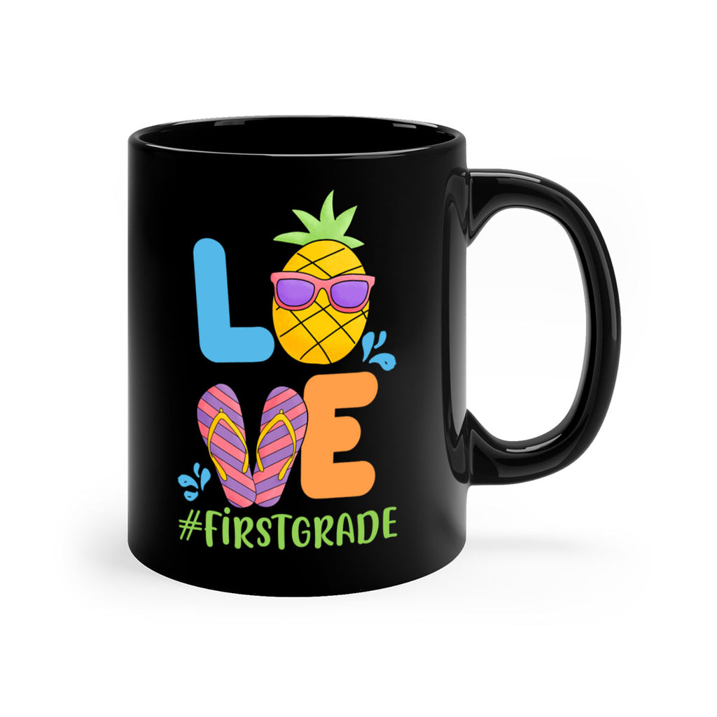 LOVE 1st Grade Summer Pineapple 8#- First Grade-Mug / Coffee Cup