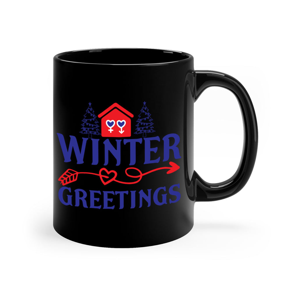 Winter Greetings 551#- winter-Mug / Coffee Cup