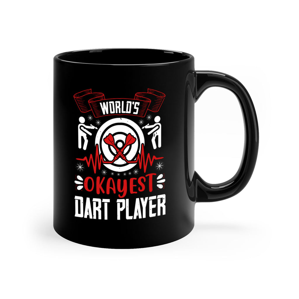 Worlds okayest dart player 1735#- darts-Mug / Coffee Cup