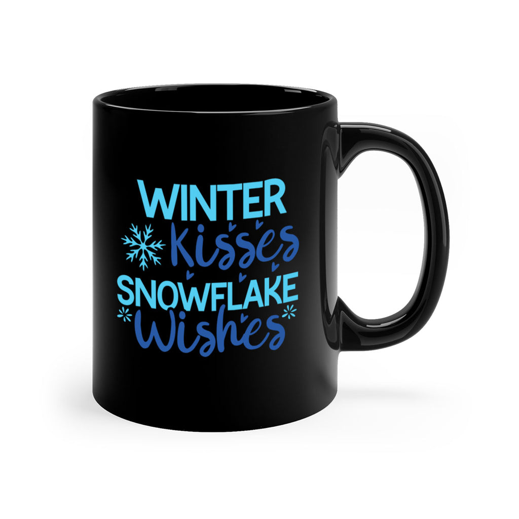winter kisses snowflake wishes 519#- winter-Mug / Coffee Cup