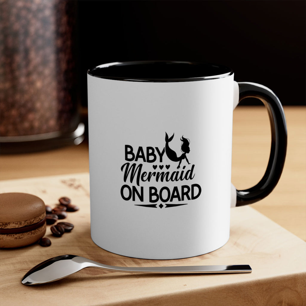 Baby Mermaid On Board 25#- mermaid-Mug / Coffee Cup