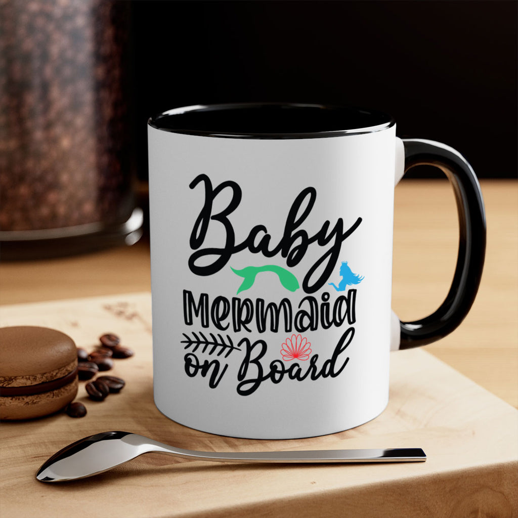 Baby Mermaid on Board 38#- mermaid-Mug / Coffee Cup