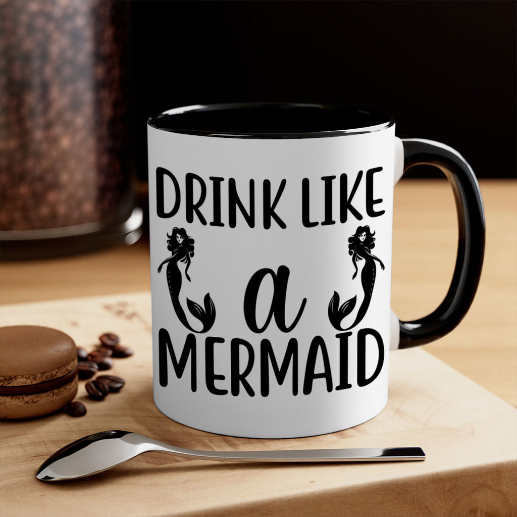 Drink like a mermaid 148#- mermaid-Mug / Coffee Cup