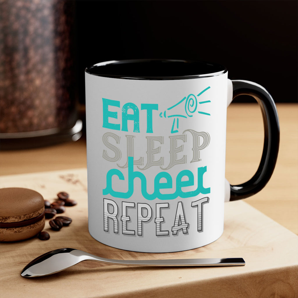 Eat sleep cheer reapet 1317#- football-Mug / Coffee Cup