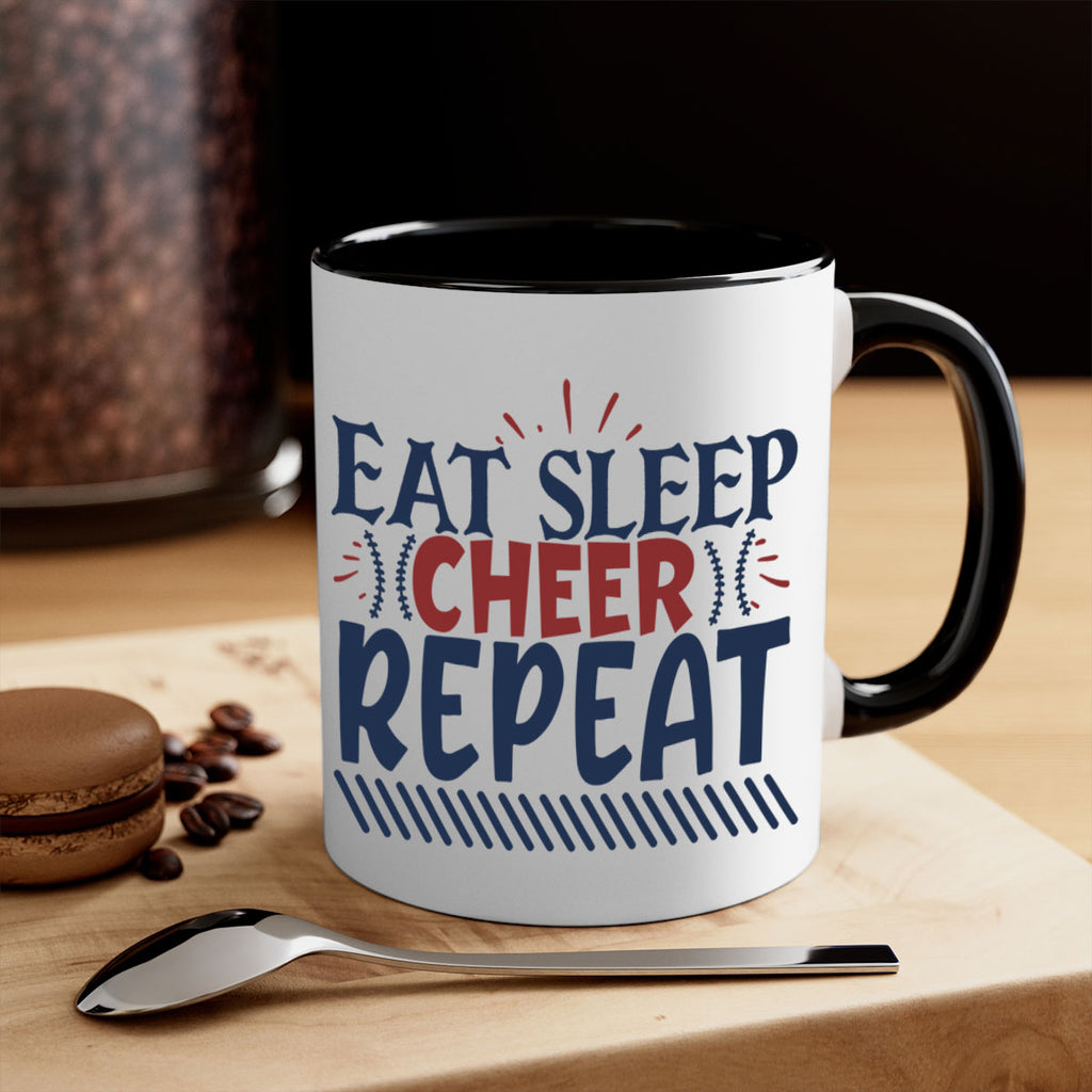 Eat sleep cheer repeat 1547#- football-Mug / Coffee Cup