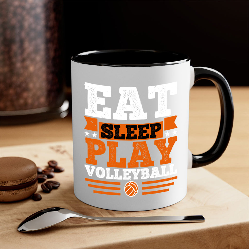 Eat sleep play volleyball 1287#- basketball-Mug / Coffee Cup