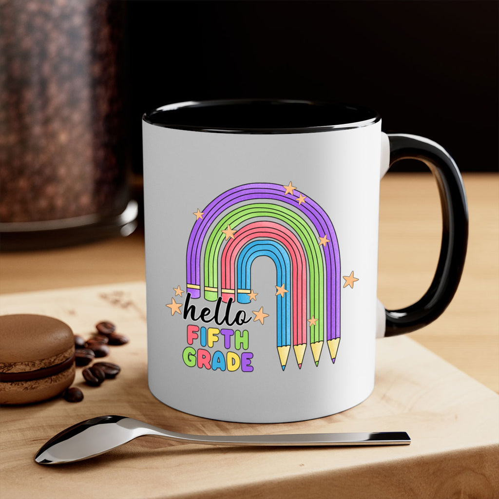 Hello 5th Grade Pencil Rainbow 13#- 5th grade-Mug / Coffee Cup