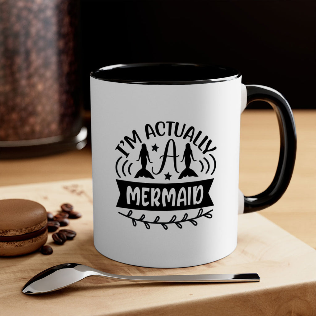 Im actually a mermaid 257#- mermaid-Mug / Coffee Cup