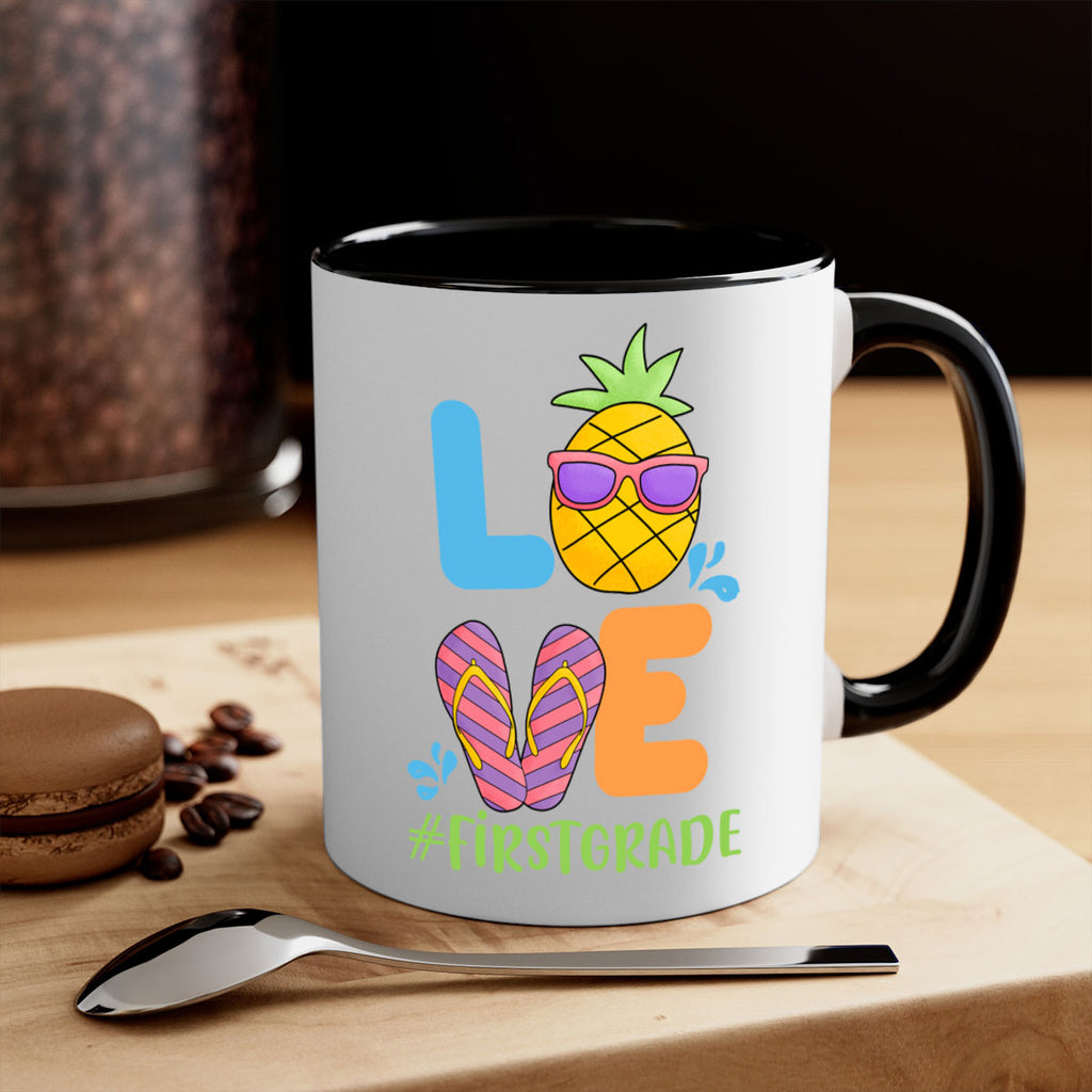 LOVE 1st Grade Summer Pineapple 8#- First Grade-Mug / Coffee Cup