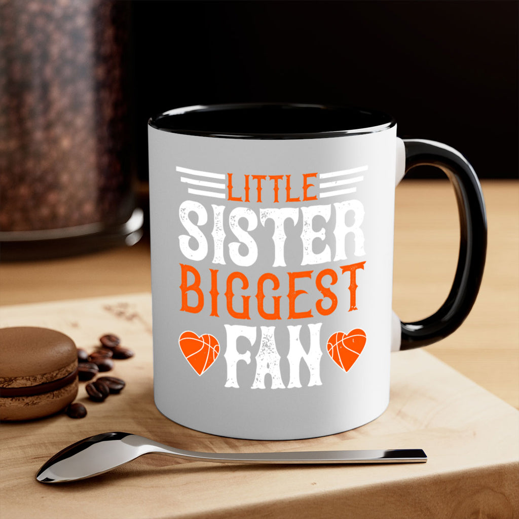 Little sister biggest fan 836#- basketball-Mug / Coffee Cup
