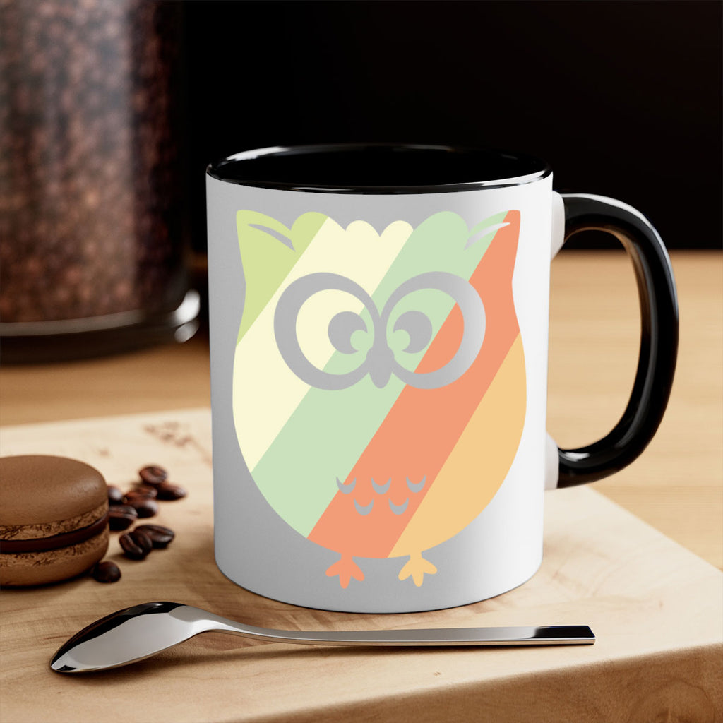 Owl Retro Style Vintage A TurtleRabbit 15#- owl-Mug / Coffee Cup