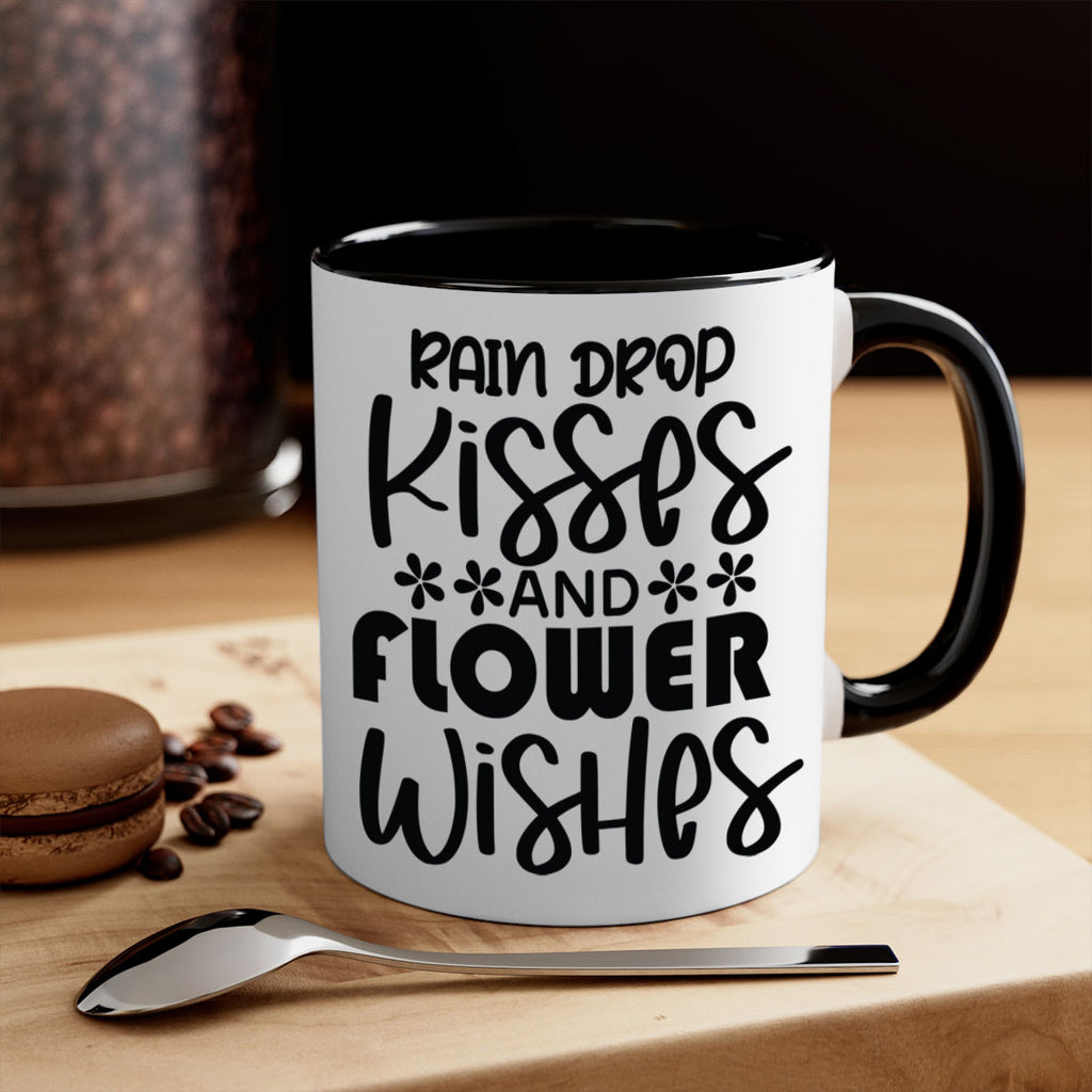 Rain drop kisses and flower 398#- spring-Mug / Coffee Cup