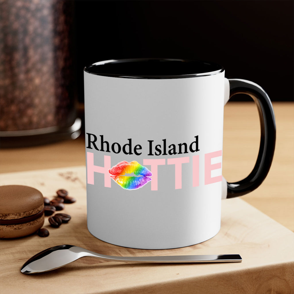 Rhode Island Hottie with rainbow lips 39#- Hottie Collection-Mug / Coffee Cup