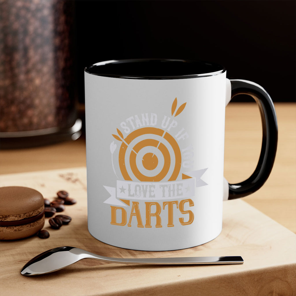Stand up if you love the darts 1825#- darts-Mug / Coffee Cup