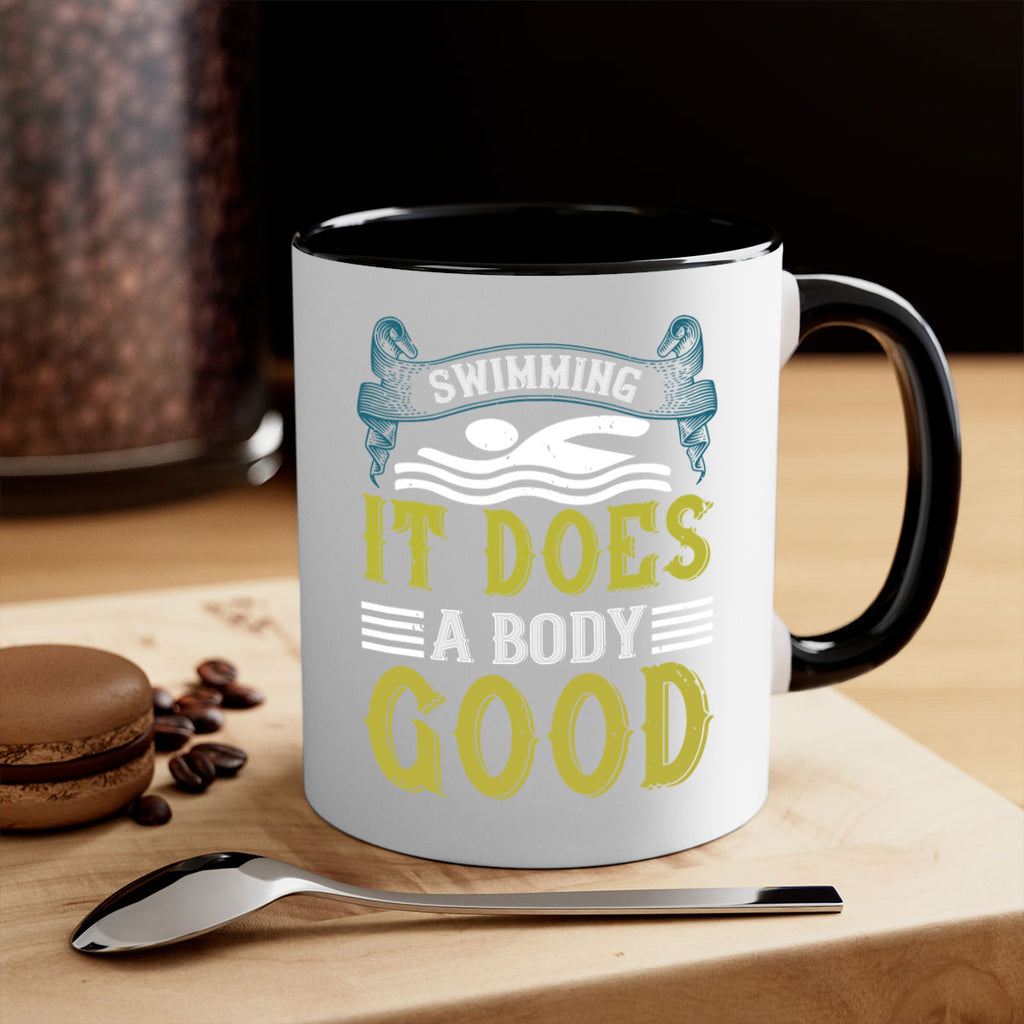 Swimming it does a body good 372#- swimming-Mug / Coffee Cup