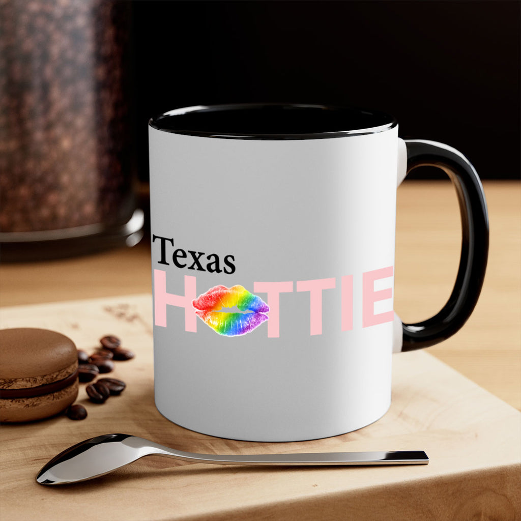 Texas Hottie with rainbow lips 43#- Hottie Collection-Mug / Coffee Cup