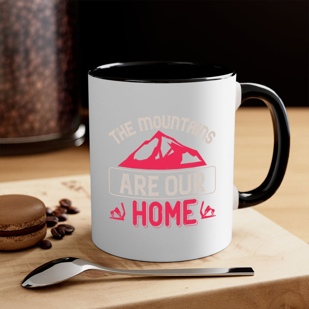 The mountains are our home 194#- ski-Mug / Coffee Cup