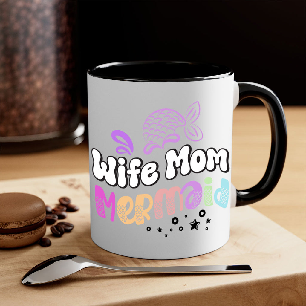Wife Mom Mermaid 676#- mermaid-Mug / Coffee Cup