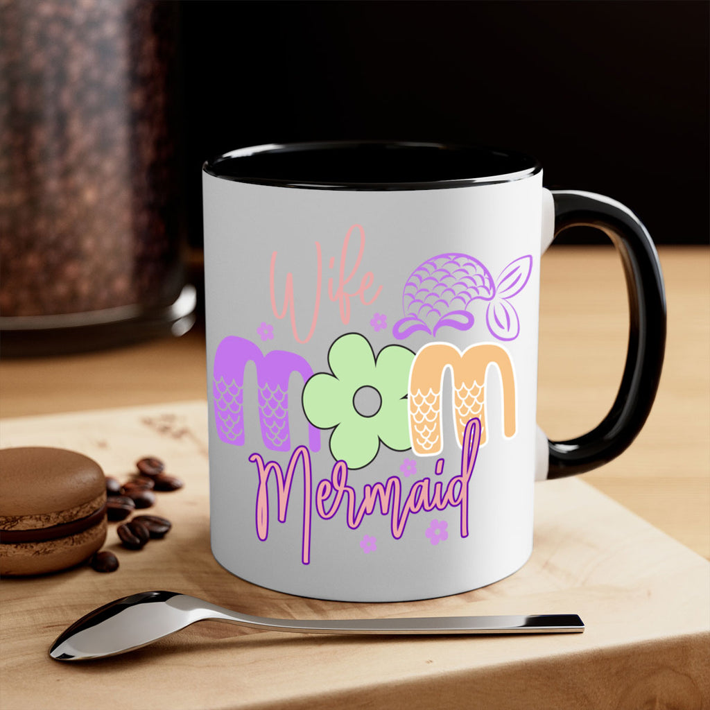 Wife Mom Mermaid 677#- mermaid-Mug / Coffee Cup