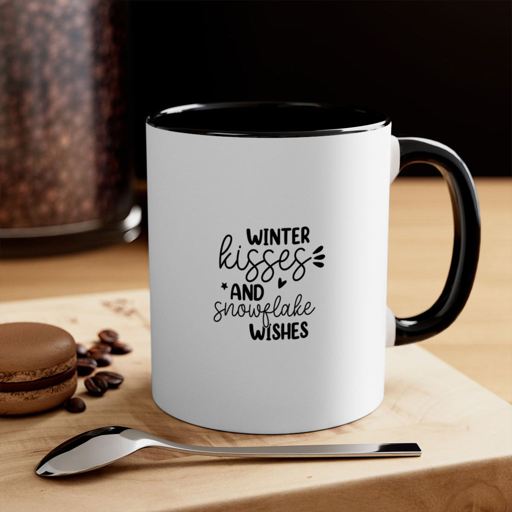 Winter Kisses And Snowflake Wishes 516#- winter-Mug / Coffee Cup