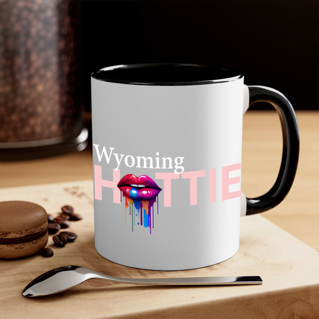 Wyoming Hottie with dripping lips 124#- Hottie Collection-Mug / Coffee Cup