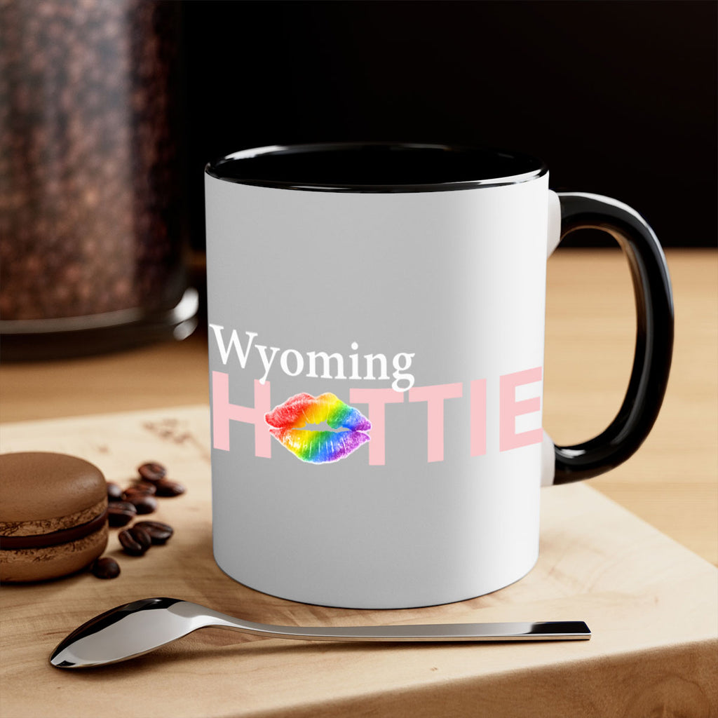 Wyoming Hottie with rainbow lips 101#- Hottie Collection-Mug / Coffee Cup