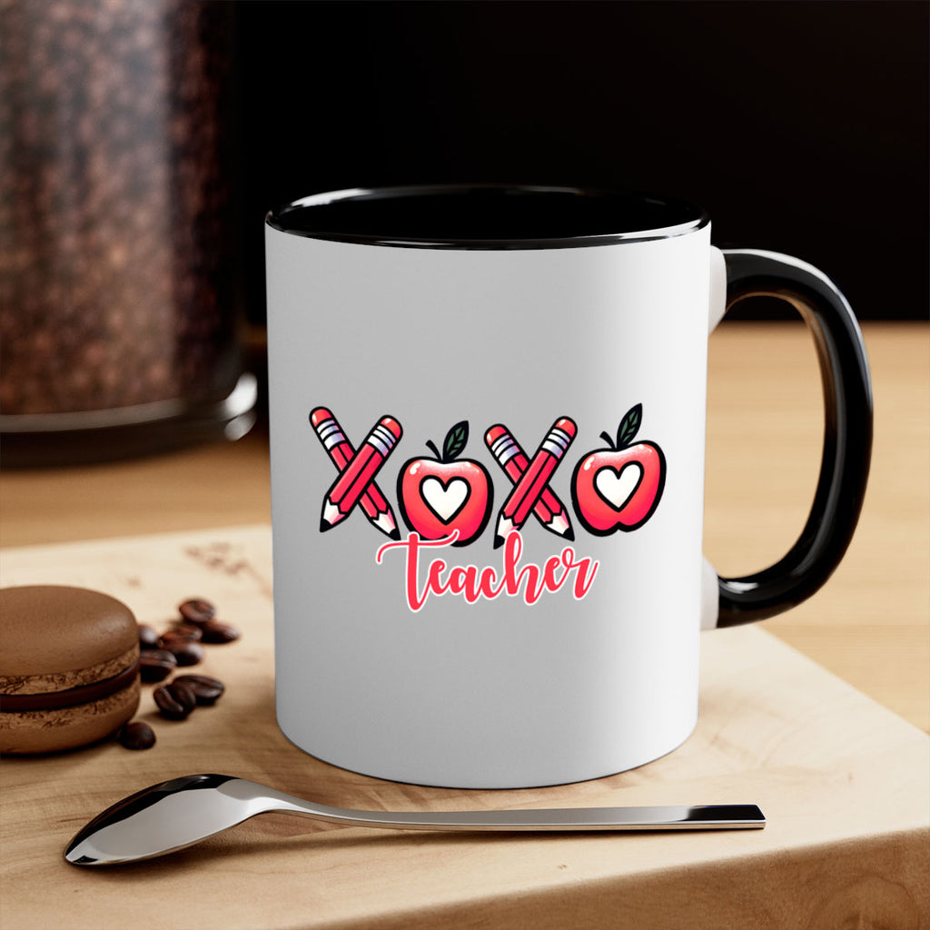 XOXO Teacher Apple Valentine 20#- teacher-Mug / Coffee Cup