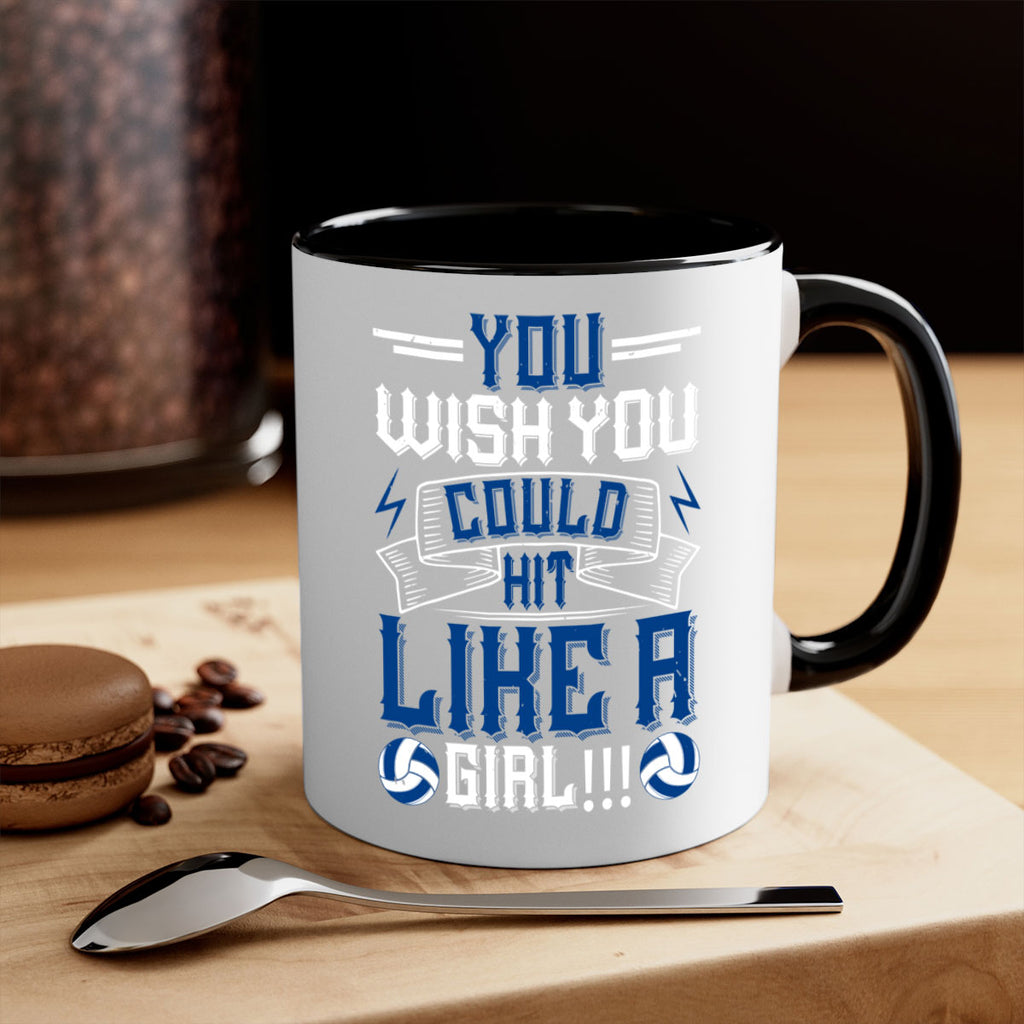You wish you could hit like a girl Style 6#- volleyball-Mug / Coffee Cup