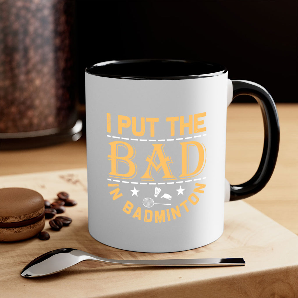 i 1056#- badminton-Mug / Coffee Cup