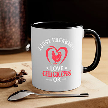 i just freaking love chickens ok Style 5#- Chicken-Mug / Coffee Cup