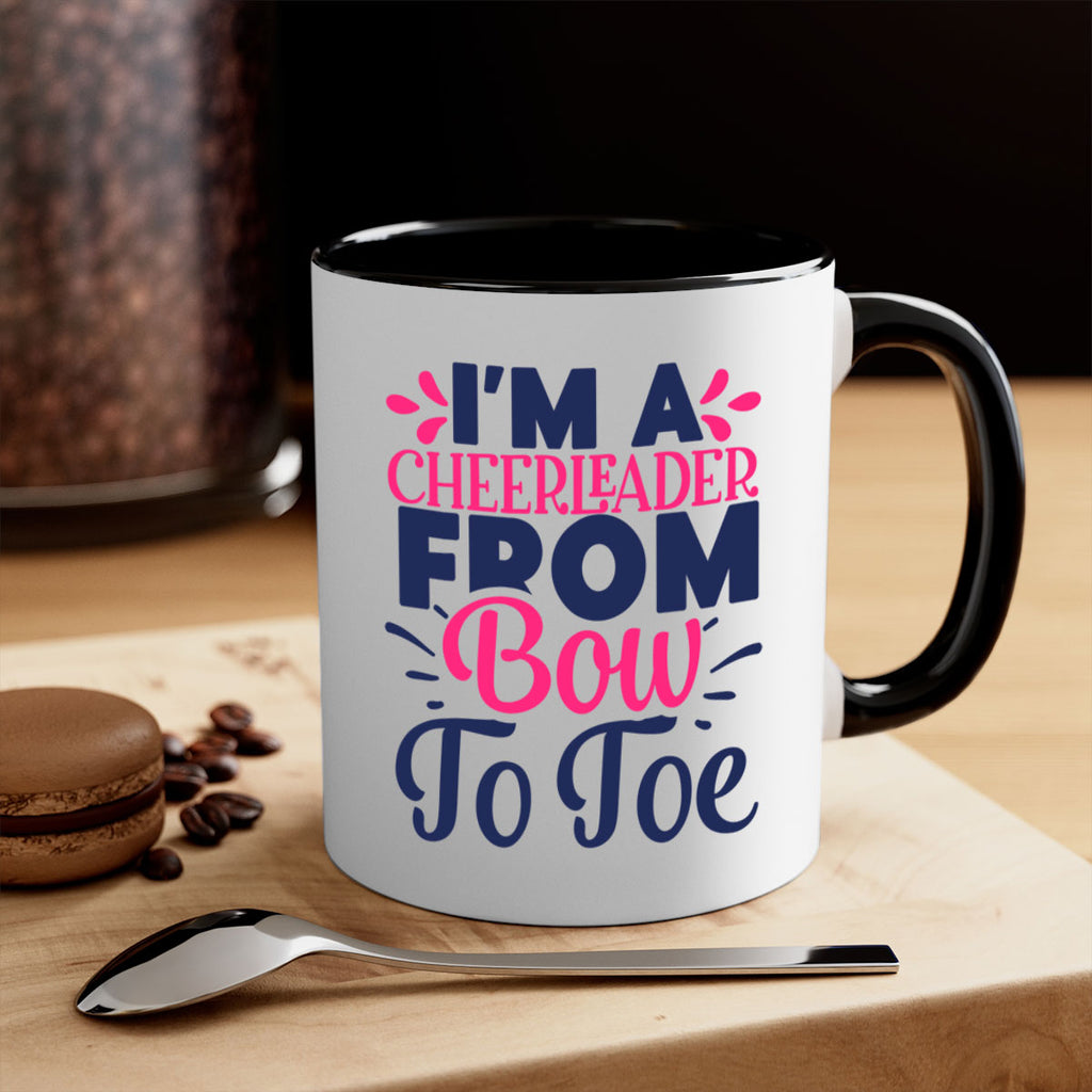 im a cheerleader bow to toe 1743#- cheer-Mug / Coffee Cup