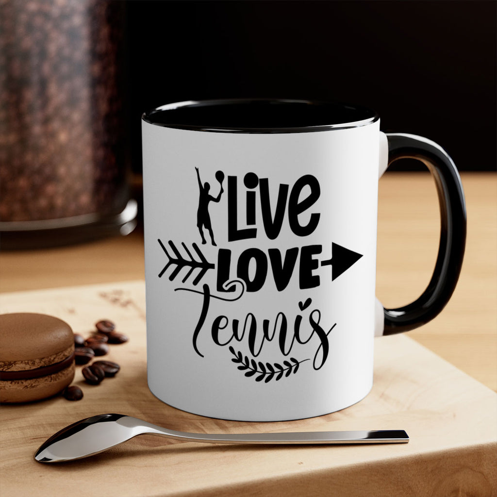 live love Tennis 818#- tennis-Mug / Coffee Cup