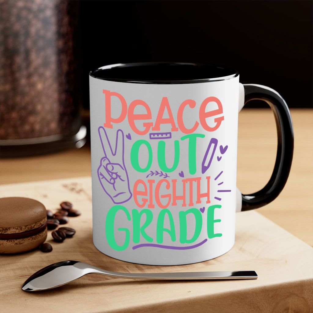 peace out 8th gradee 3#-8th grade-Mug / Coffee Cup