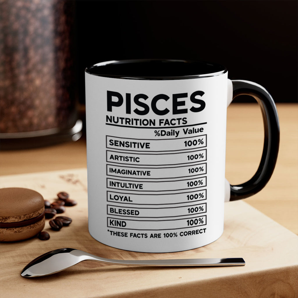 pisces Nutrition Facts 367#- zodiac-Mug / Coffee Cup