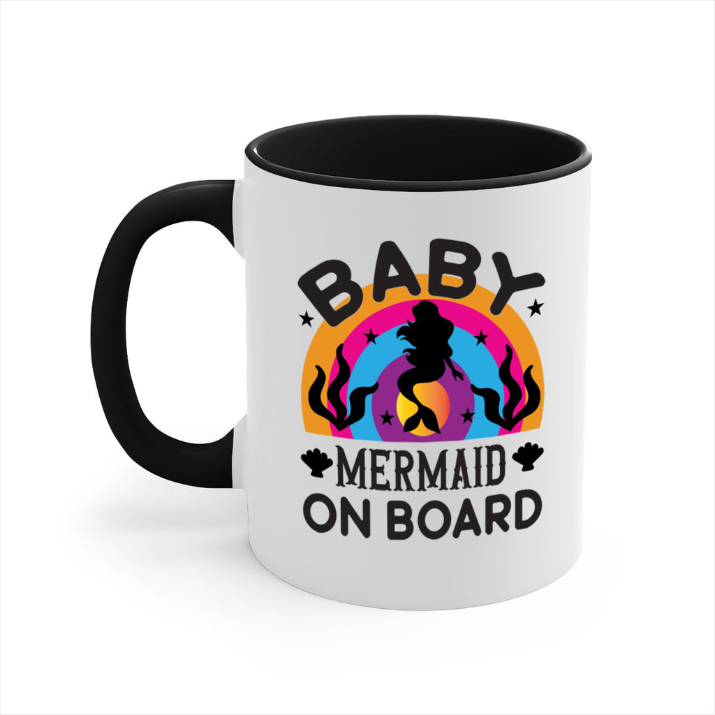 Baby mermaid on board 37#- mermaid-Mug / Coffee Cup