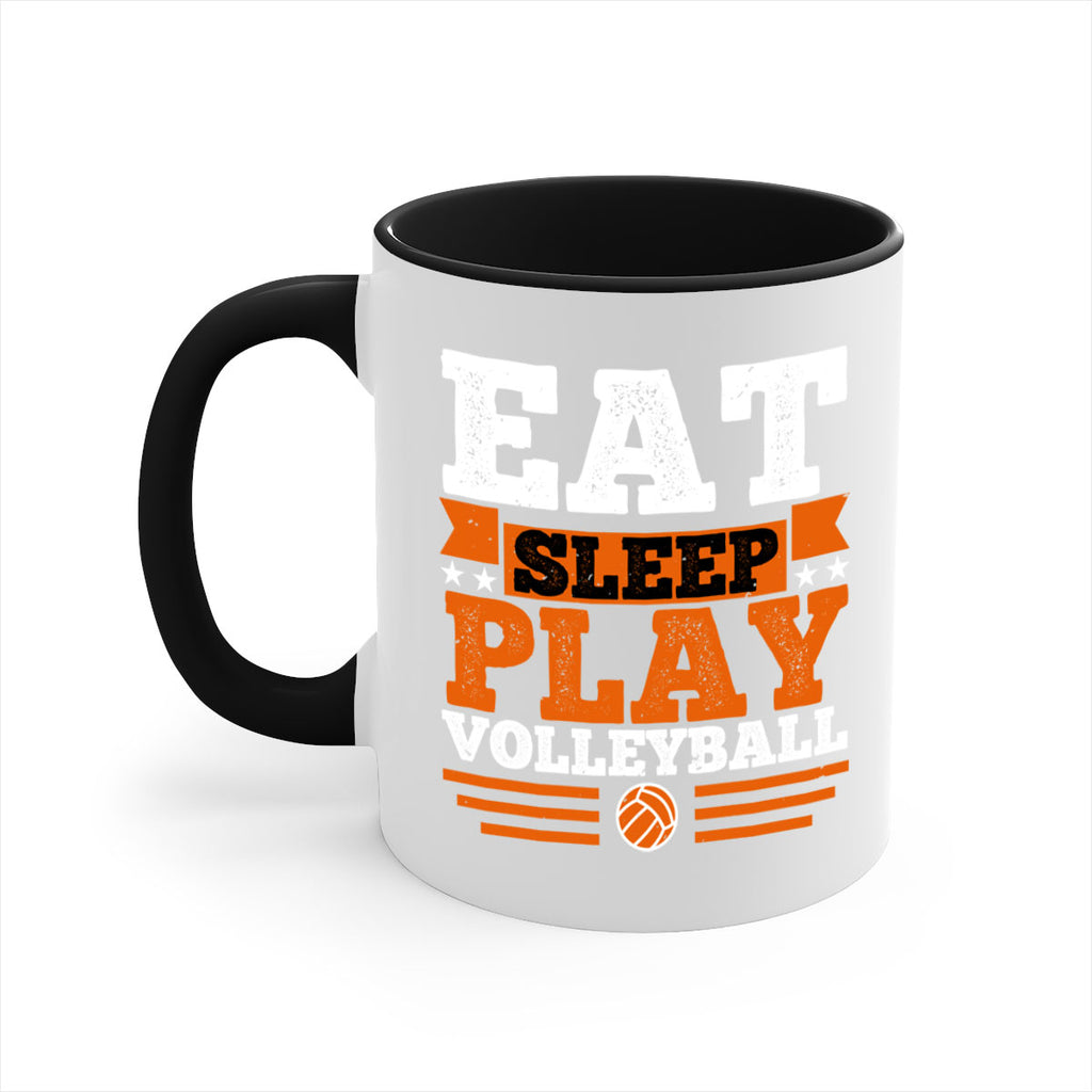 Eat sleep play volleyball 1287#- basketball-Mug / Coffee Cup