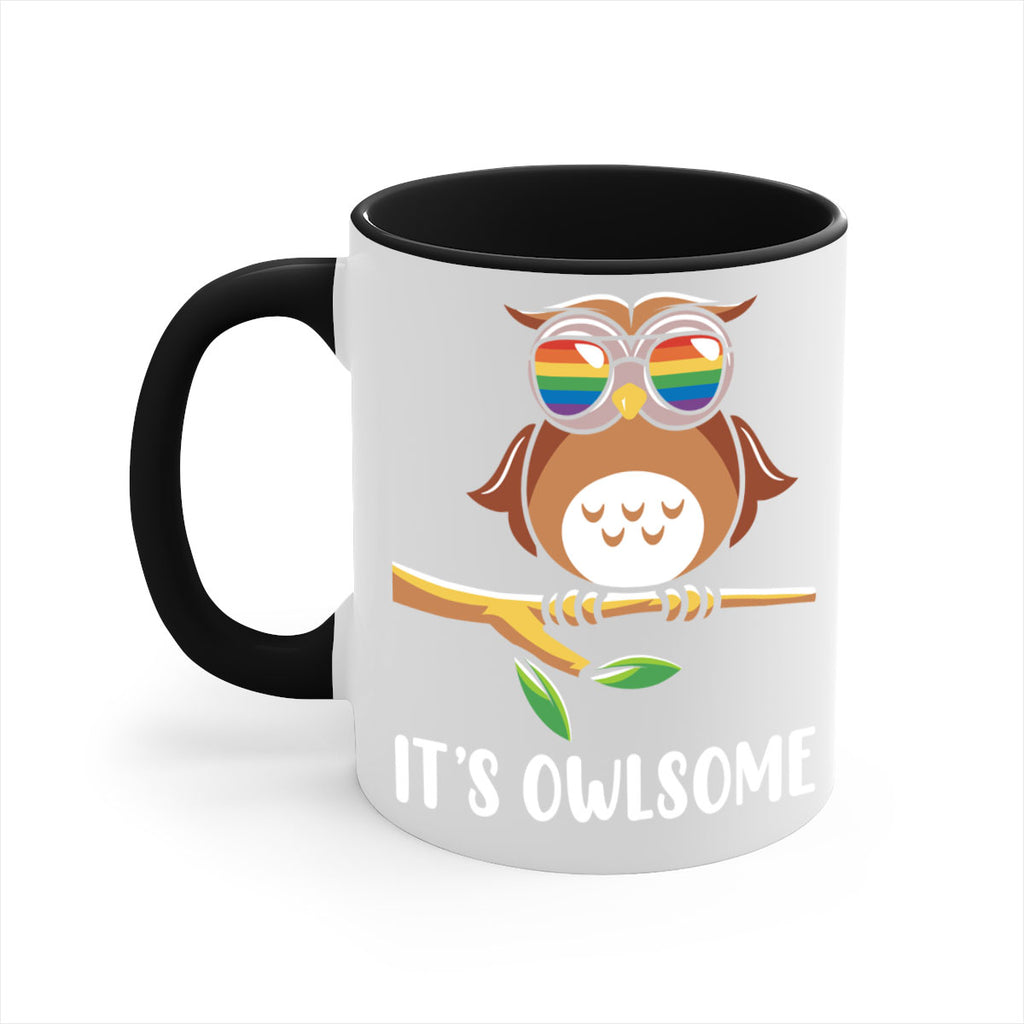 Funny Owl Gift Im Owlsome A TurtleRabbit 7#- owl-Mug / Coffee Cup