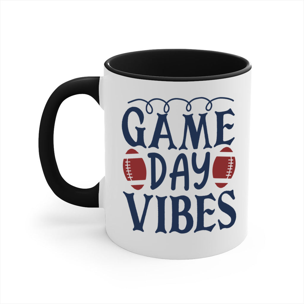 Game day vibes 1541#- football-Mug / Coffee Cup