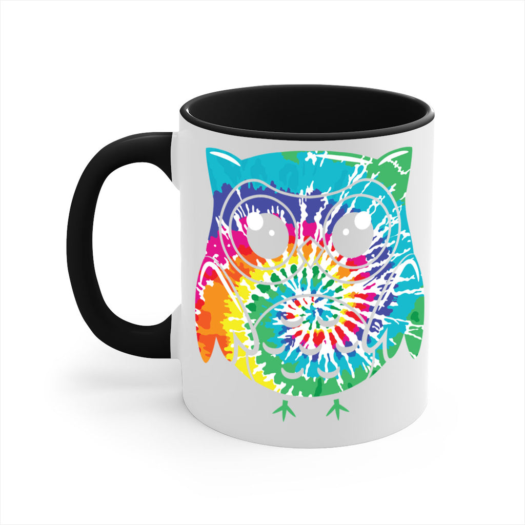 Graphic Owl Tiedye A TurtleRabbit 8#- owl-Mug / Coffee Cup