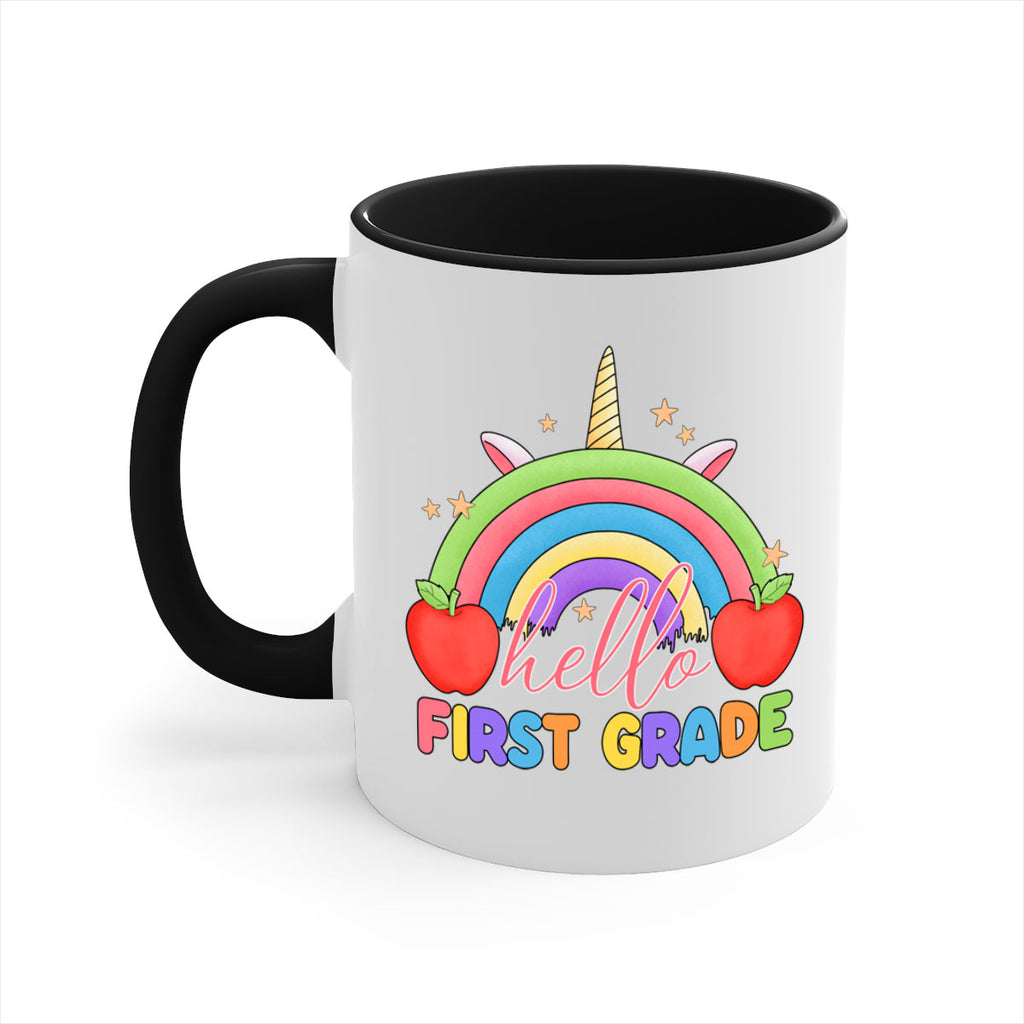 Hello 1st Grade Unicorn Rainbow 12#- First Grade-Mug / Coffee Cup