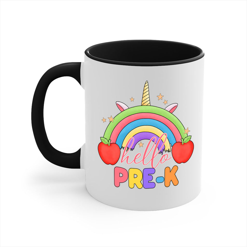 Hello PreK Unicorn Rainbow 7#- preK-Mug / Coffee Cup