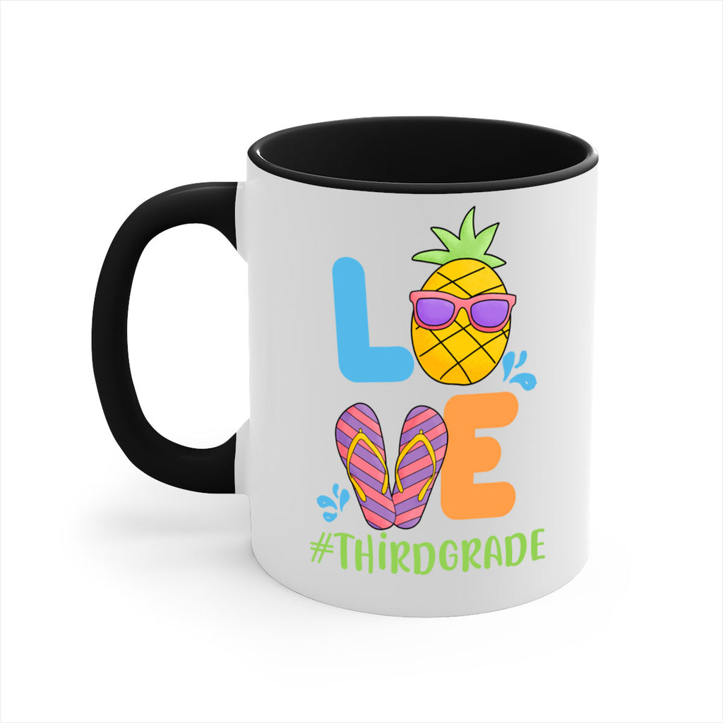 LOVE 3rd Grade Summer Pineapple 17#- Third Grade-Mug / Coffee Cup